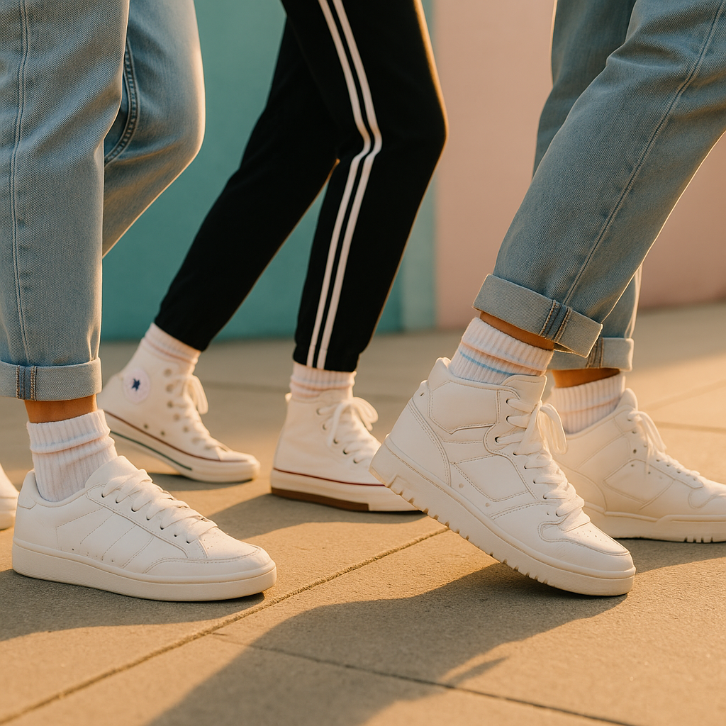 Weiße Sneaker und High-Tops: Welche 80er-Klassiker heute zurück sind